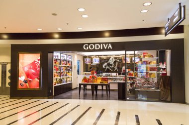 Hong Kong, 29 Ocak 2017: Godiva çikolata prize Hong Kon