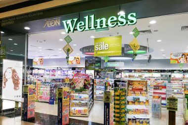 Kuala Lumpur, Malezya, 25 Haziran 2017: Aeon sağlık Aeon grup, Asya'nın önde gelen entegre Japon perakendeci iştiraki şirketlerin biridir