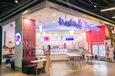 Kuala Lumpur, Malezya, 25 Haziran 2017: Baskin-Robbins dünyanın en büyük dondurma özel salonu Restoran zinciridir.