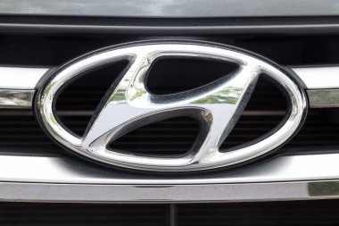 Kuala Lumpur, Malezya - 12 Ağustos 2017: Hyundai Motor grup Seul, Güney Kore'de merkezi bir Güney Koreli çok uluslu ismidir