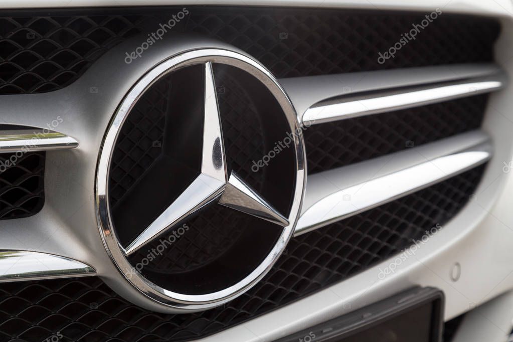 KUALA LUMPUR, MALAYSIA - August 12, 2017: Mercedes-Benz is a global automobile manufacturer and a division of the German company Daimler AG, known for luxury vehicles.