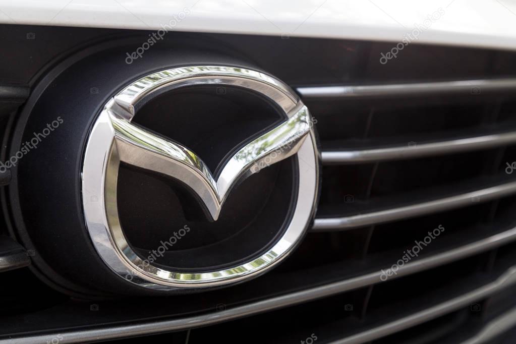 KUALA LUMPUR, MALAYSIA - August 12, 2017: Mazda Motor Corporation, or simply Mazda, is a Japanese multinational automaker based in Hiroshima Prefecture, Japan