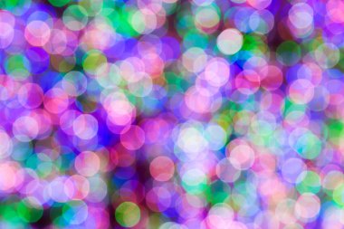 Renkli bokeh arka plan ışığı defocused