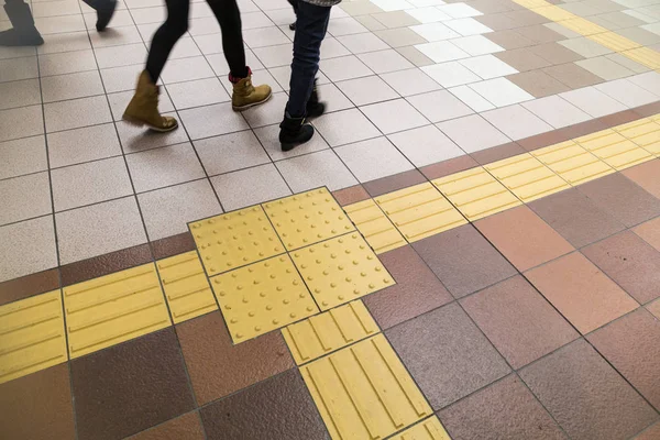Indoor tactile paving foot path for blind and vision handicap