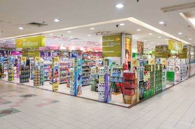 .Kuala Lumpur, Malezya, 6 Şubat 2018: Aeon sağlık Aeon grup, Asya'nın önde gelen entegre Japon perakendeci iştiraki şirketlerin biridir.