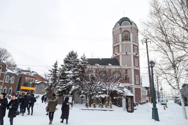 チムと 2018 年 1 月 28 日、小樽市: ザ ル タオの時計塔 — ストック写真
