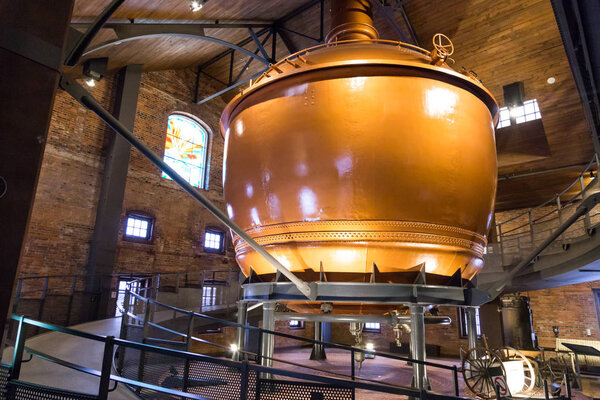 Саппоро, Япония, 28 января 2018 года: Музей пива Саппоро популярен
