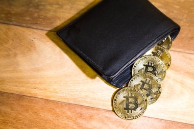 M-cüzdan masada ile kavramsal cryptocurrency bitcoin 