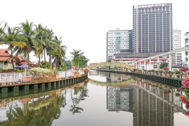 Malacca, Malaysia, 8 Nisan 2018: Malacca şehir BM verilir