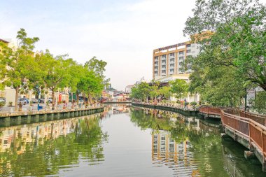 Malacca, Malaysia, 8 Nisan 2018: Malacca şehir BM verilir