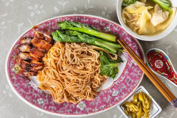 Mangalda Domuz Eti Sebze Hamur Köftesi Malezya Popüler Çin Yemeği — Stok fotoğraf