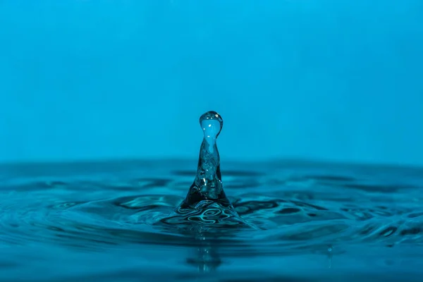 Goutte Eau Bleue Propre — Photo