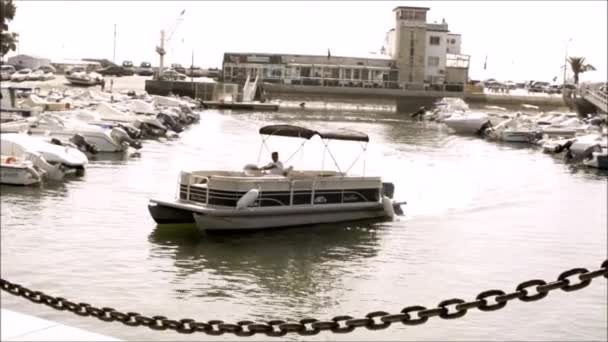 L'acqua calma dell'oceano permette ai turisti di cavalcare — Video Stock