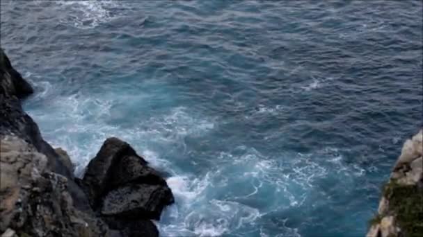 Ατλαντικό Ωκεανό πριν το ηλιοβασίλεμα — Αρχείο Βίντεο
