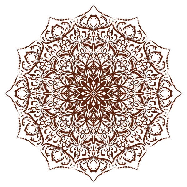 Vector Mandala. Adorno floral . — Archivo Imágenes Vectoriales