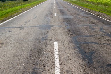 eski asfalt yol
