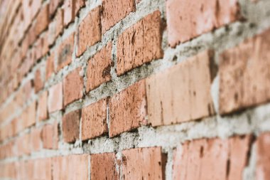 Eski kırmızı tuğla duvarı