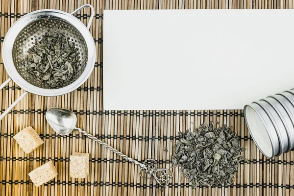 Trockener Grüner Tee Objekte Für Tee Teezeremonie — Stockfoto