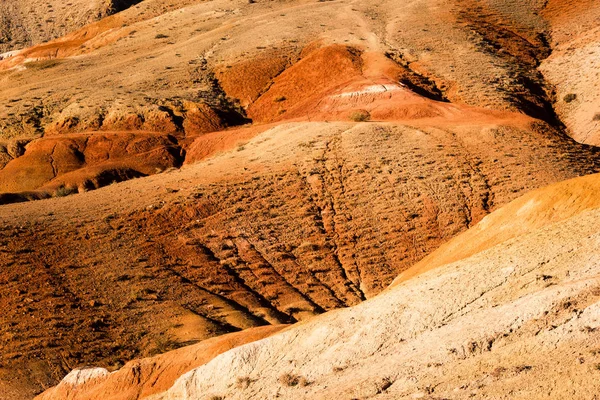 Red Hills Mountains Fall Colorful Rocks Journey Mountains Altai — Stock Photo, Image