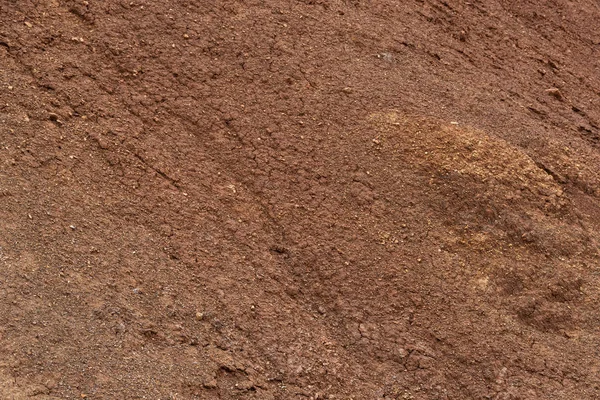 Montaña Roja Día Caluroso Textura Pared Del Cañón Arena Falta — Foto de Stock