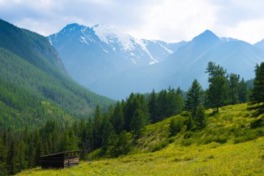 Ufukta çam ormanları ve kayalık tepeleri olan vadi, dağ turizmi, açık hava rahatlığı