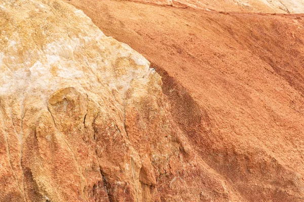 Red Canyon Hills Soil Erosion Drought Climate Change Formation Gullies — Stock Photo, Image