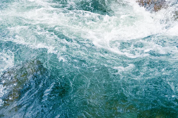 Vodní Hladina Oceánu Příliv Odliv Rychlý Tok Řeky — Stock fotografie