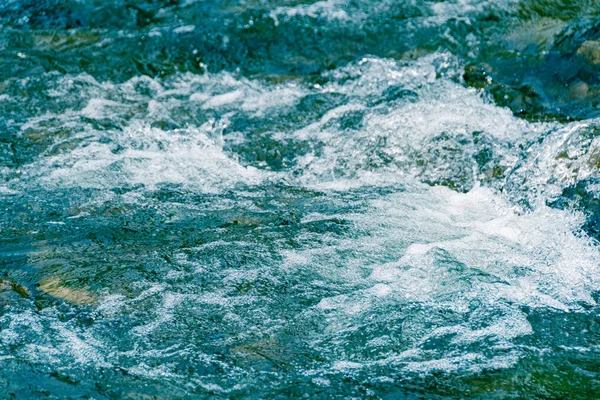 Vodní Hladina Oceánu Příliv Odliv Rychlý Tok Řeky — Stock fotografie