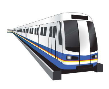 Bangkok subwaytrain simge vektör çizim