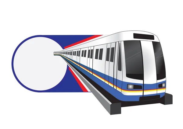 Bangkok subwaytrain pictogram vectorillustratie — Stockvector