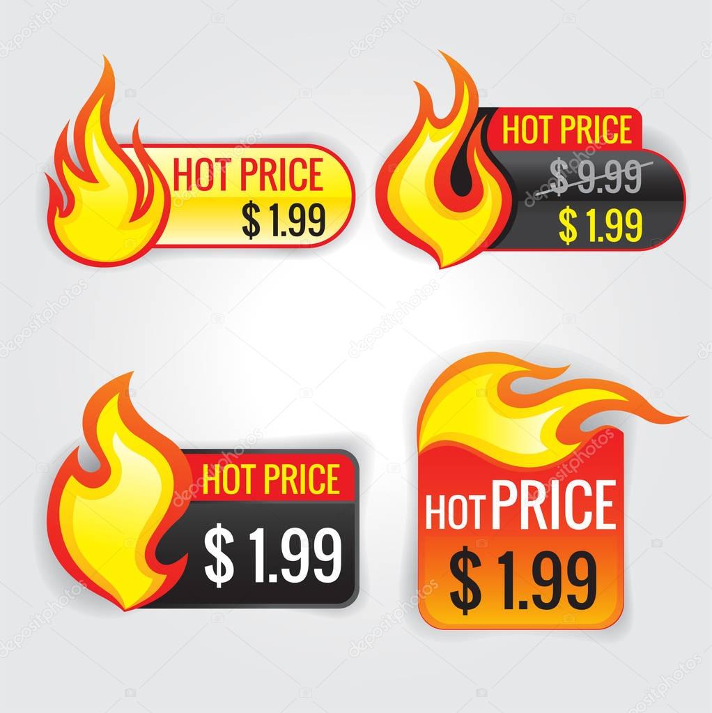 Hot Price icon Vector for web 