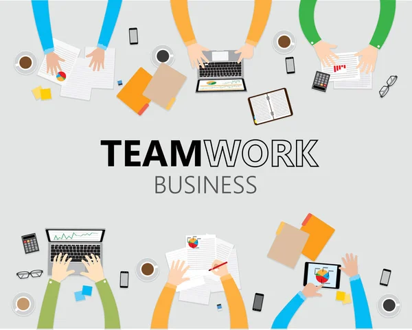 Teamwork illustratie Vector 10 — Stockvector