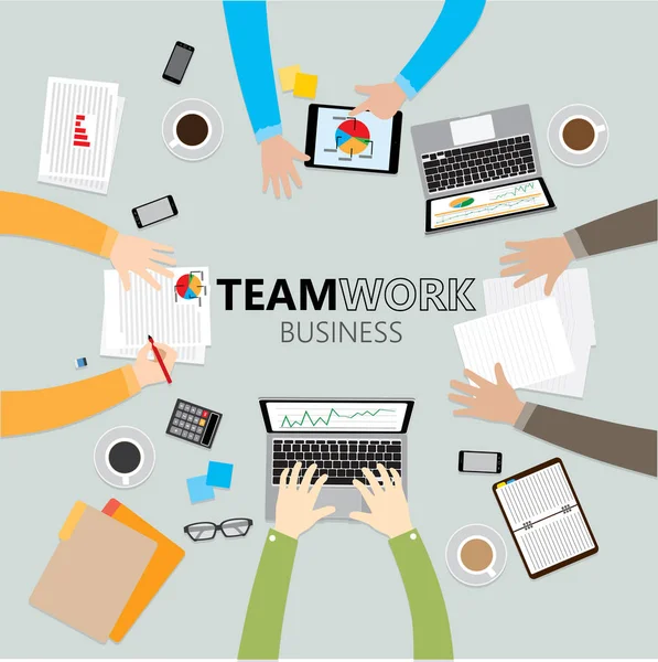 Teamwork Illustration Vektor 10 — Stockvektor