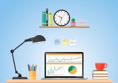 Bilgisayar tente ve sepet satır Dükkanı, kredi kartı, e-ticaret kavramı vektör