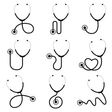 stetoskop Icon set
