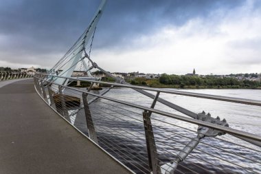  the Peace Bridge, Londonderry, Northern Ireland clipart