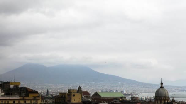 Panorama Nápoles Timelapse — Vídeo de stock