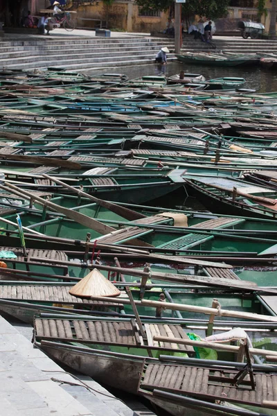 Lodě na Mekong Delta — Stock fotografie