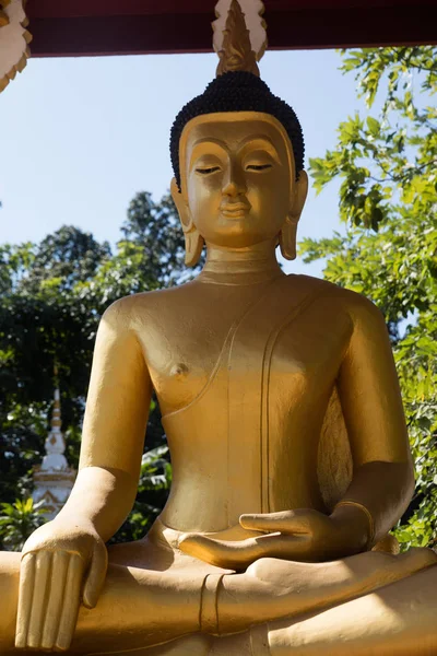 Vientiane, Laos: Buda em um templo — Fotografia de Stock