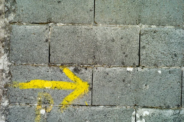 ガリシアの黄色の矢印 — ストック写真