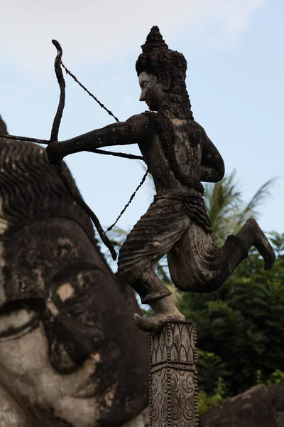 WAT Xieng Khuan Buda'nın park. Vientiane, Lao