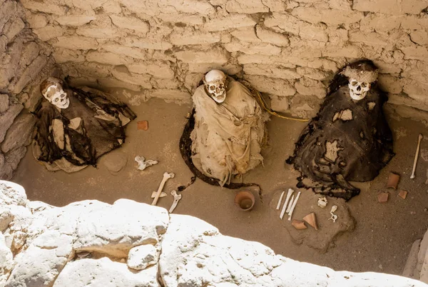 Chauchilla necropolis, peru — Stockfoto