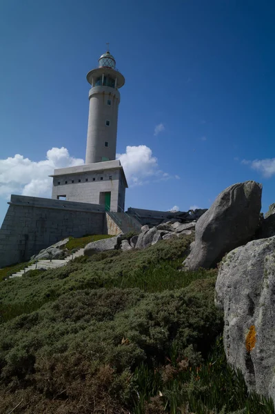 Costa Morte Com Farol Galiza — Fotografia de Stock