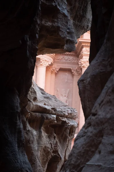 Entrada de Cidade de Petra — Fotografia de Stock