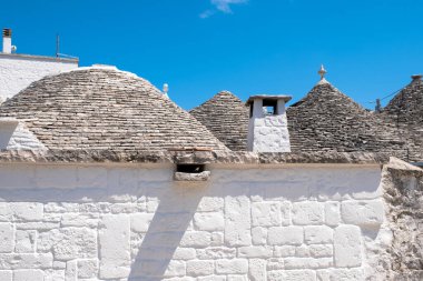 Alberobello, İtalya 'daki Trulli evleri