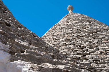 Alberobello, İtalya 'daki Trulli evleri
