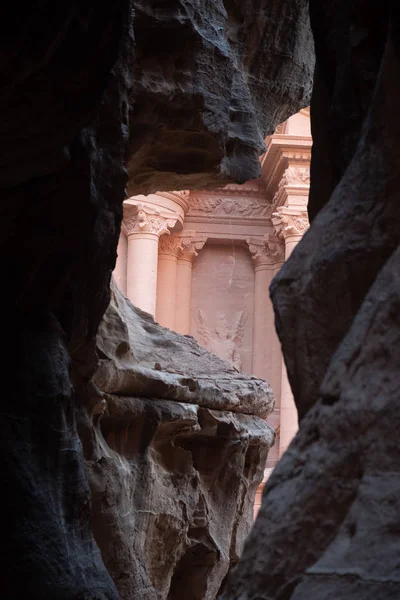 Entrada de Cidade de Petra — Fotografia de Stock