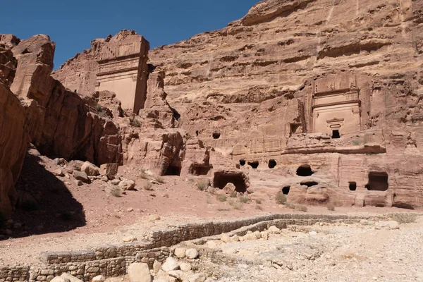 Petra, oude stad in Jordanië — Stockfoto