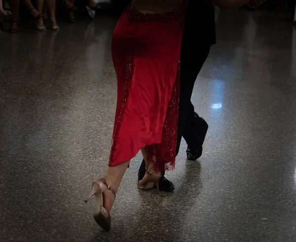 Detalhe de sapatos de tango — Fotografia de Stock