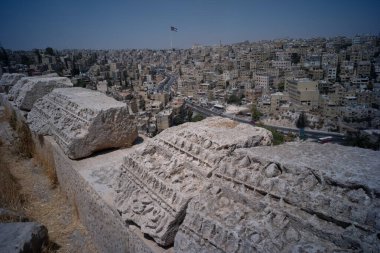 Amman, Ürdün'deki kaledeki harabeler